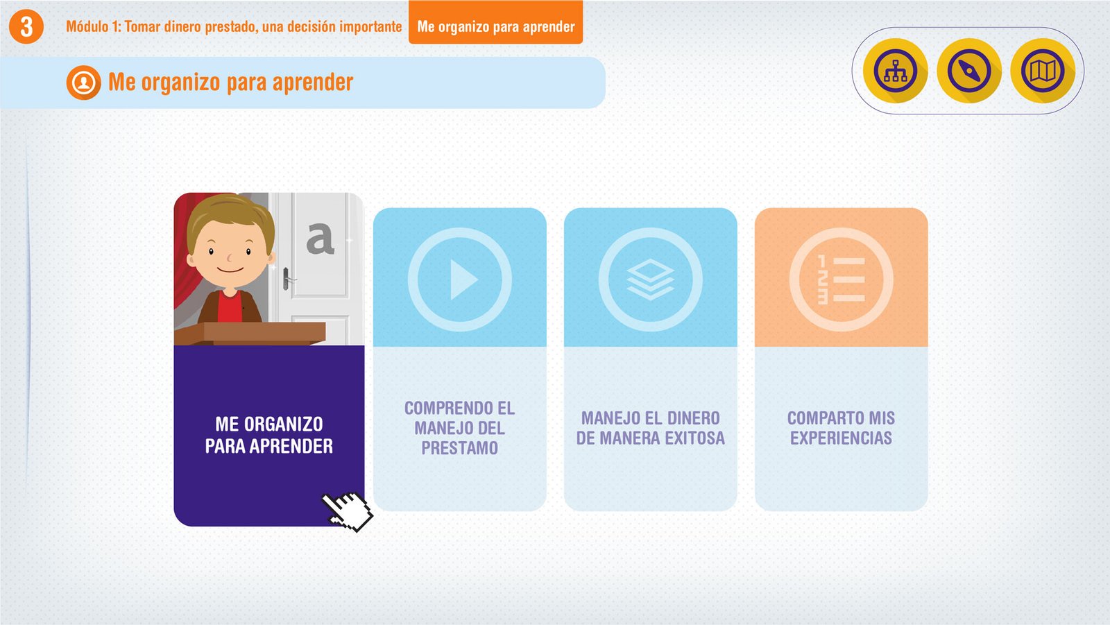 eLearning visual design — digital learning interface sample 9 by Alvaro Martinez